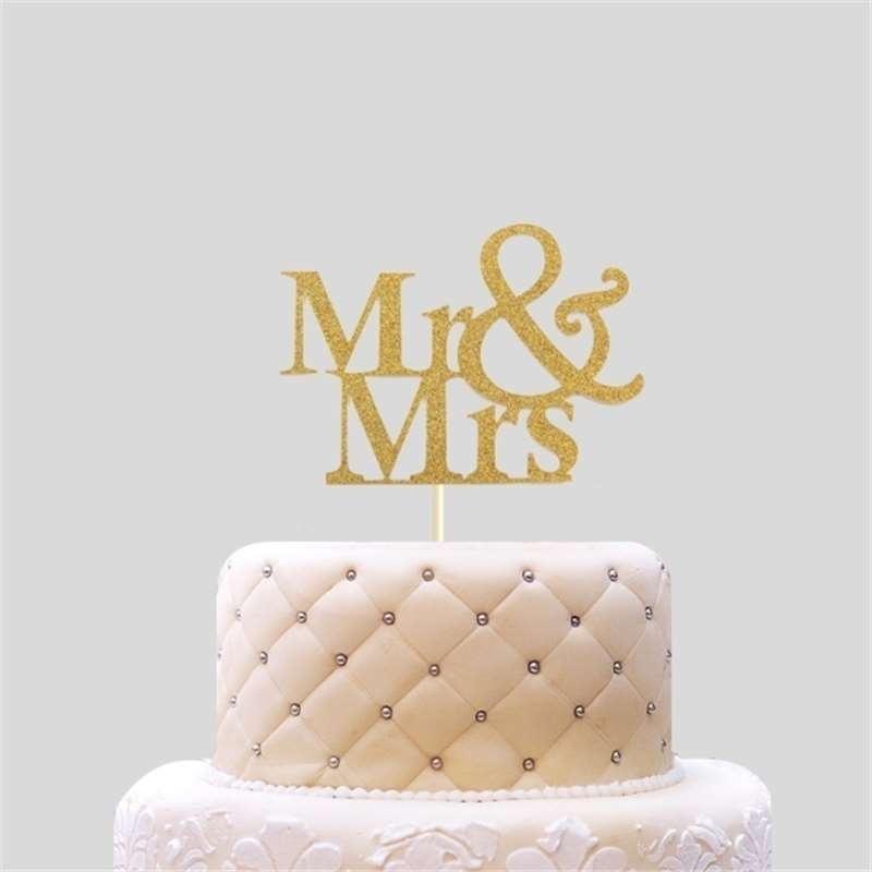 Mr and Mrs - decorazione per torta nuziale - Pianeta Torte