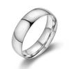 Korean Style Titanium Steel Couple Rings: Gold Polished Simple King or Pinky Ring for Men and Women
