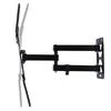 Heavy Duty Steel TV Wall Mount Holder with Adjustable Arm Tilt and Adjust for 26-55inch Flat Panel Displays Black