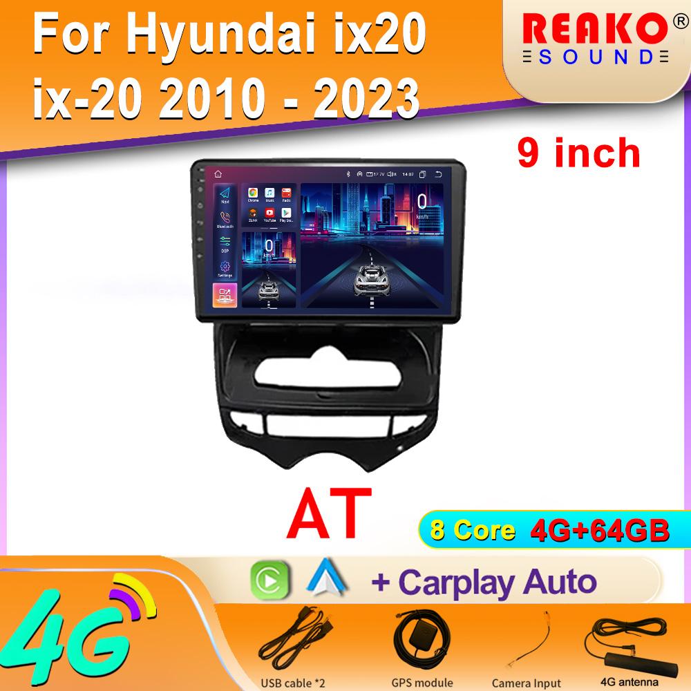 Android Carplay Für Hyundai ix20 ix-20 2010 - 2023 Autoradio Multimedia Video Player Navigation GPS WLAN Drahtloses Hauptgerät