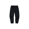 Anta Lifestyle Series Letter Mid-Waist Tapered Nine-Point Knitted Sports Pants Women bottoms Basic-Black 162418310-3