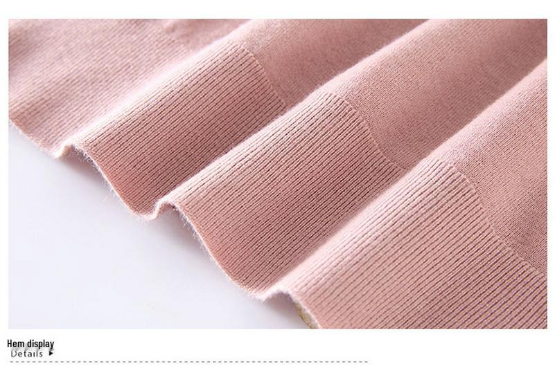 Chic Wool Long-Sleeve Sweater for Moms - Spring/Autumn Fashion for Middle-Aged Women - Perfect Wedding Inner Wear for Mother of the Bride/Groom