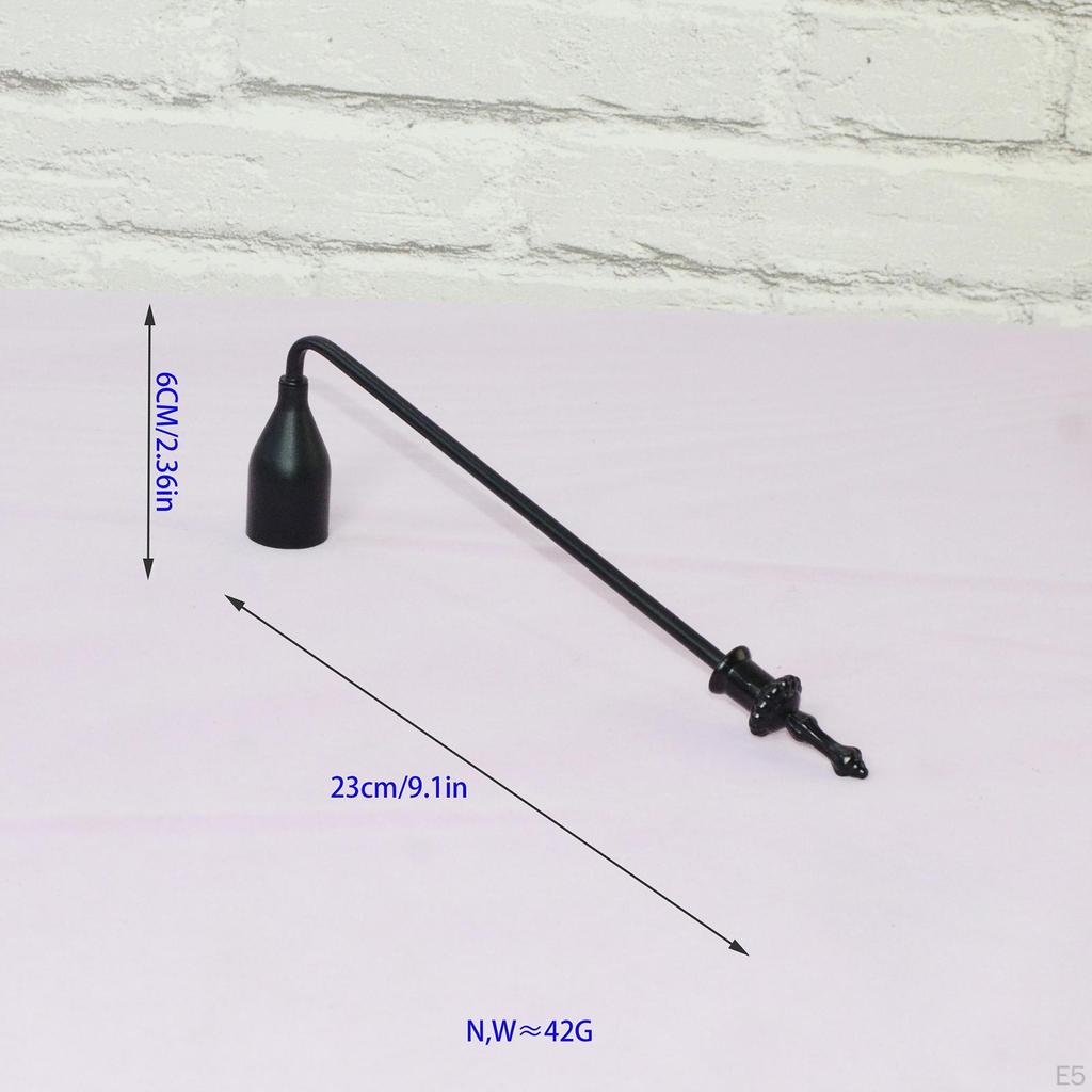 23 Cm Metal Candle with Non-slip Handle for Enthusiasts