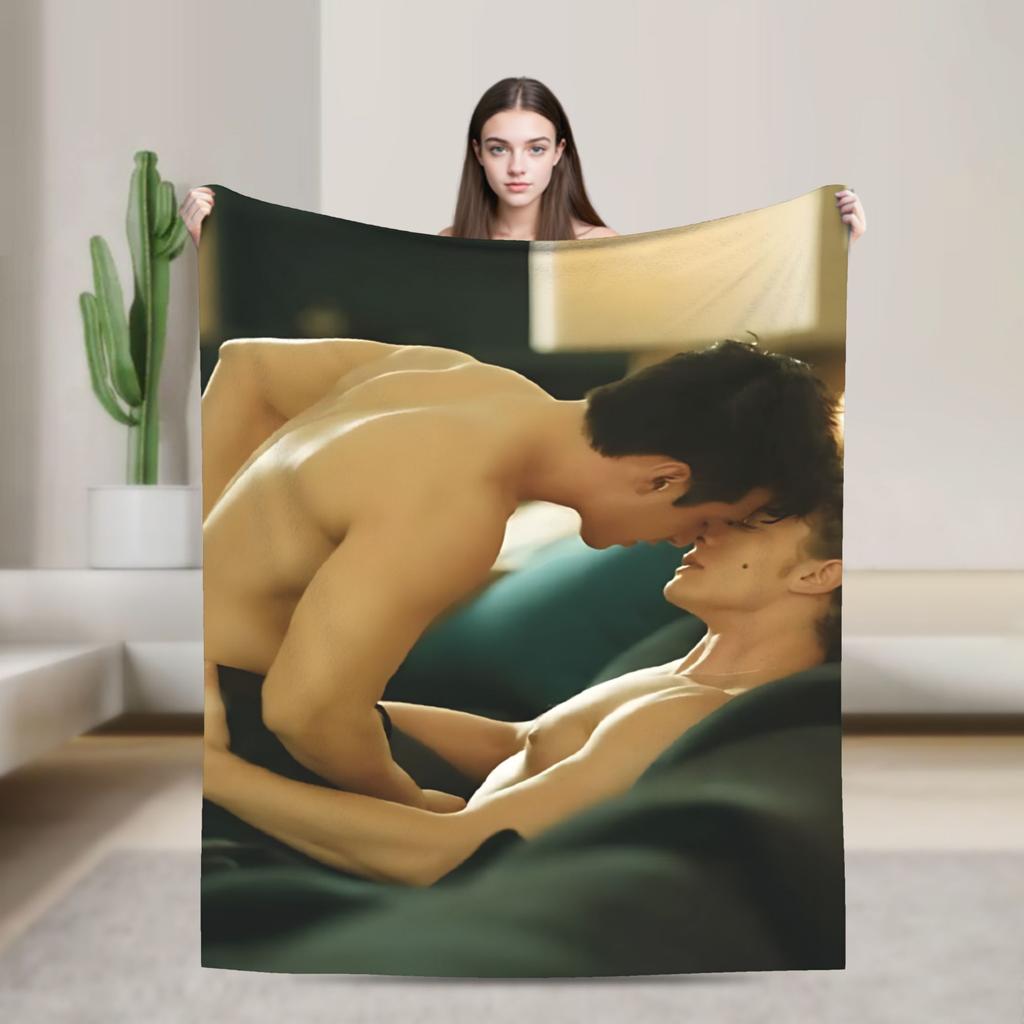 Heated Rivalry Movie Knitted Blankets Fleece Throw Blanket Bed Sofa Decoration Soft Warm Bedsprea