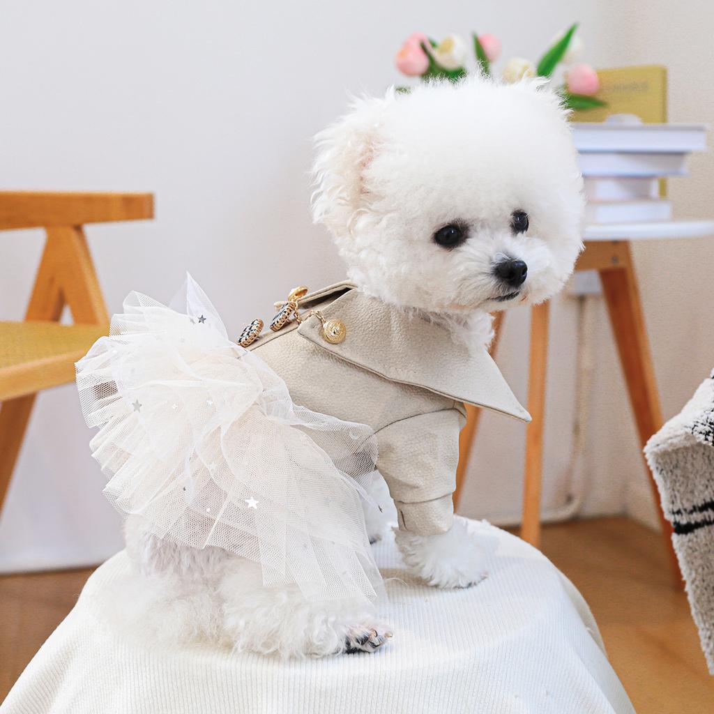 Petcircle Pet Clothes Sequined Leather Skirt For Dogs Cats