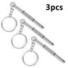 3 In 1 Eyeglass Screwdrivers Repair Kit with Keychain Watch Repair Glasses Screwdriver Recision Screw Driver Tools Accessories