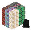 Uxcell 48-Piece Magic Dice Counter Acrylic D6 Life Token Dice Set with Pouch for Standard Card Games Accessories, 6 Colors