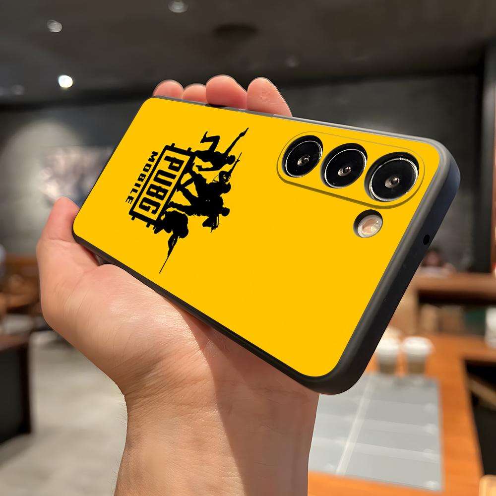 P-Pubg G-Spiel Handyhülle Für Samsung A56 A36 A26 A16 A15 A25 A35 A55 A14 A34 A24 A54 Schwarze Weiche Hülle