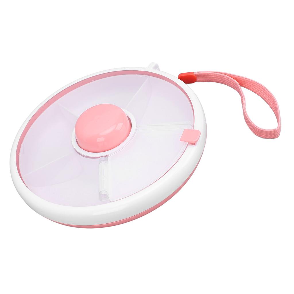 360 Degrees  Rotating Snack Container Large Capacity Sealing Kids Fruit Storage Box Bundle with Lid for