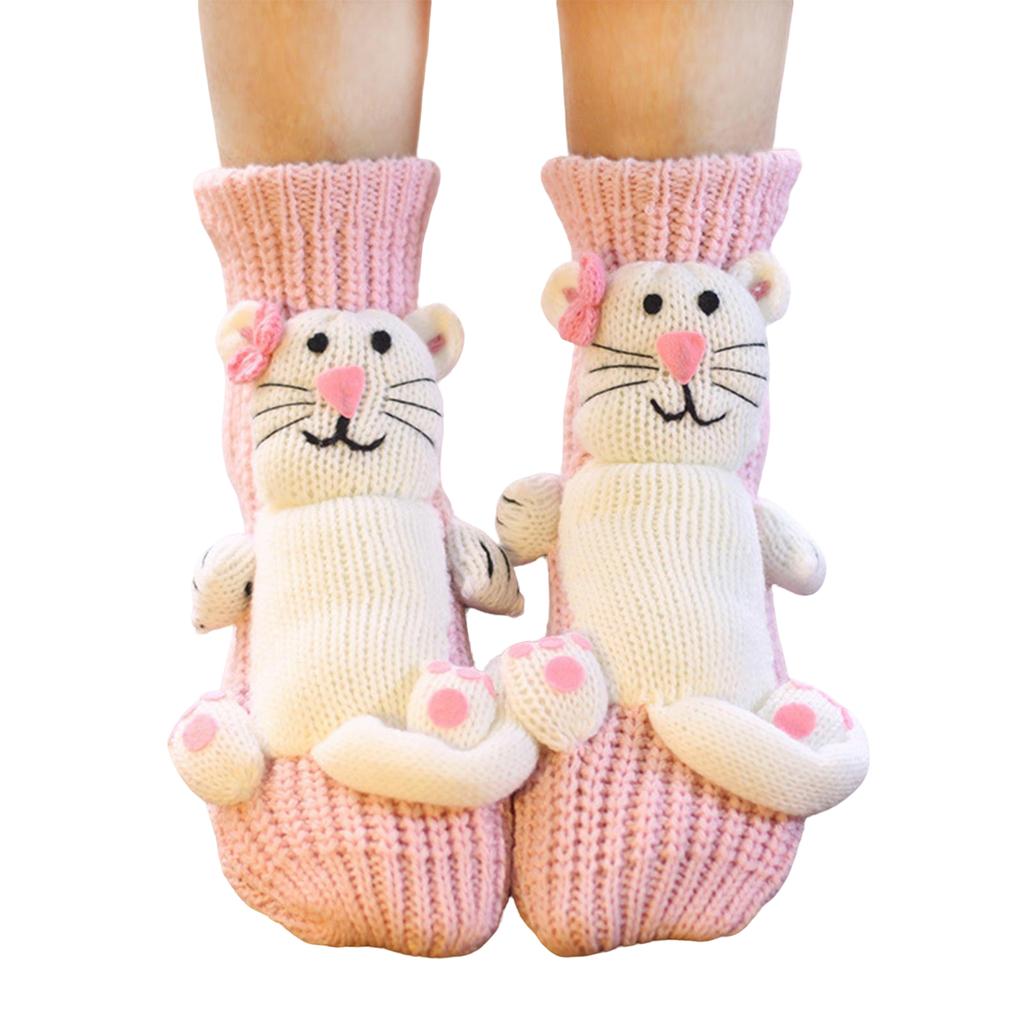 Women's Thick Knit Proof Warm Casual Floor Carpet Socks