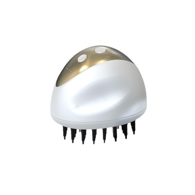 

Микротоковый массажер для головы и кожи головы, 3 режима регулировки, массажные головки с красным светом, против выпадения волос, глубокотканный, для роста волос, в виде кошачьей лапки для питомца слоновая кость