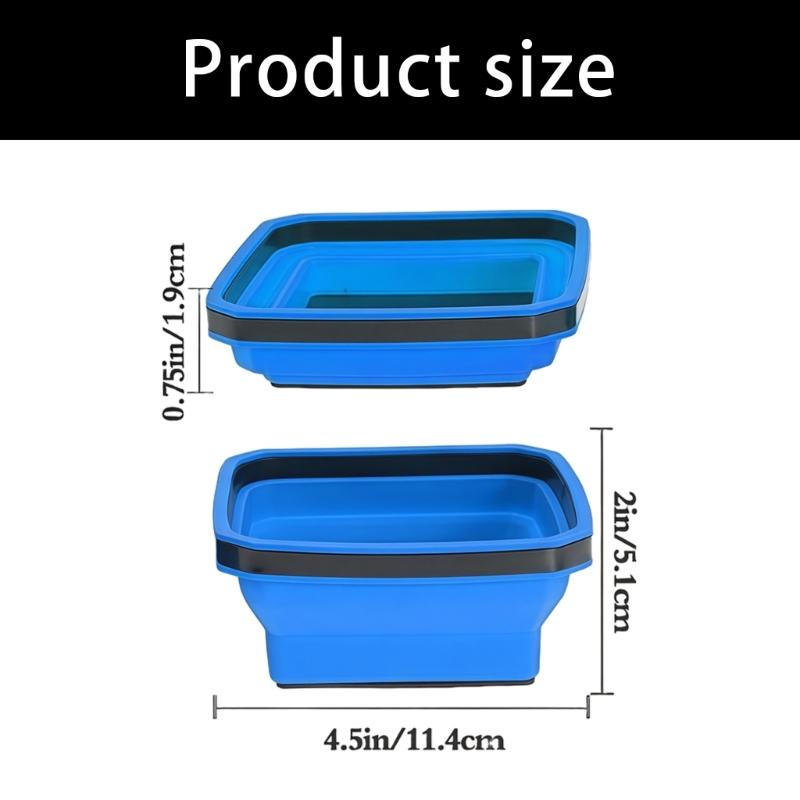 Soft Silicone Magnetic Screw Bowl With Collapsible Feature Magnetic Screw Tray For NonSlip Grip And Secure Part Holding