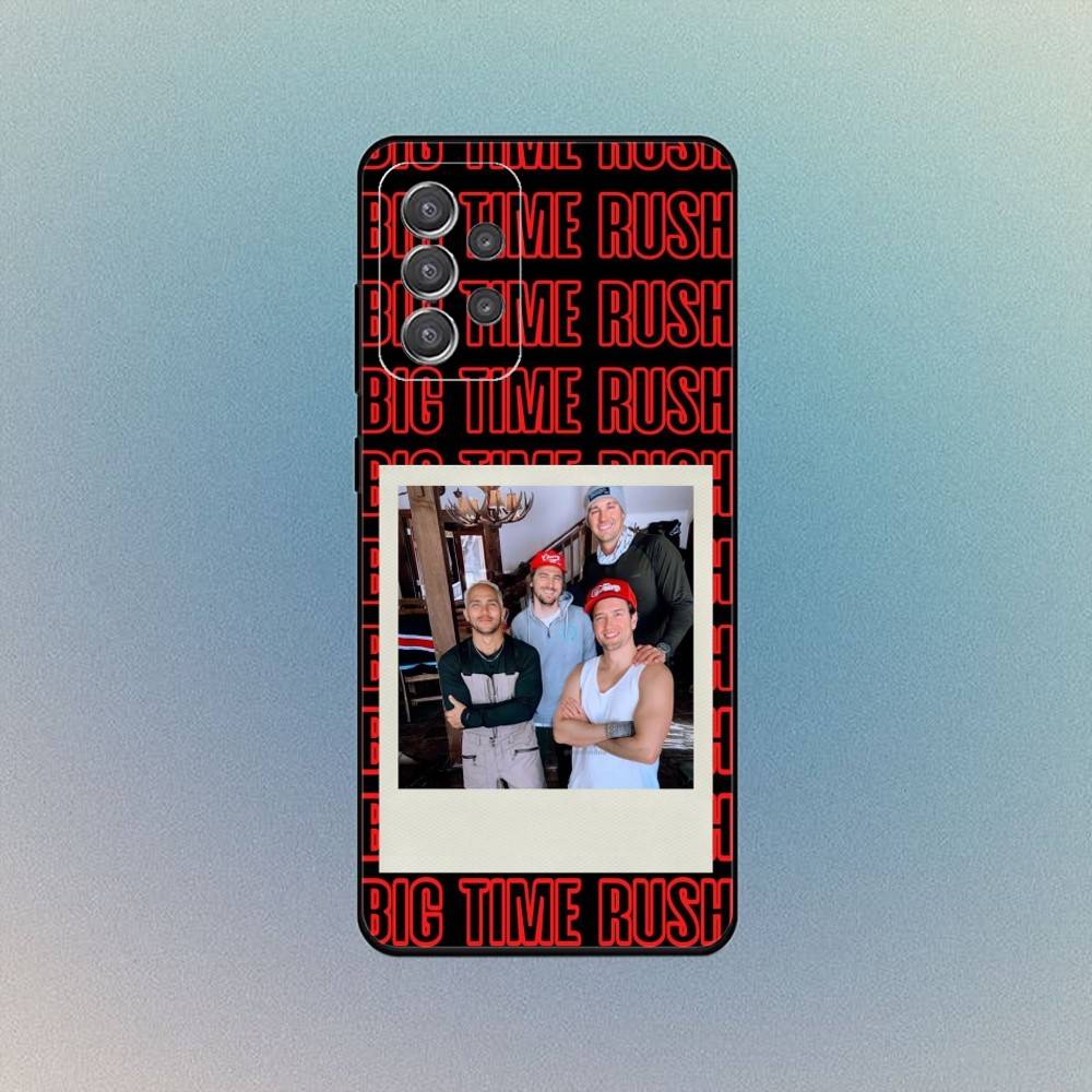 Music B-Big Time Rush Phone Case For Samsung S25,S24,S21,S22,S23,S30,Ultra,S20,Plus,Fe,Lite,Note,10,9,5G Black Cover