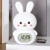1pcSmall Night Light Intelligent Bedhead Mini Music Colorful Desk Lamp Desktop Sleepy Electronic Alarm Clock Timer,USB Powered,Plastic,Irregular Shape