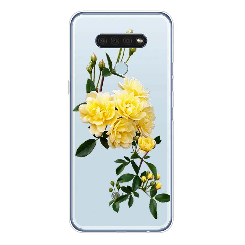Love Fresh Flowers For LG K92 K52 K62 K22 K71 K61 K51S K41S G8 G8S G8X V35 V50 V40 V50S V60 Q60 Phone Case