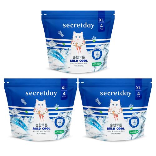 

Secret Day Mild Cotton Slim Fit Mild Cooling Гигиеническая прокладка 3 упаковки (Выберите 1 из 4) Overnight Wear Extra Large 4P * 3 Pack