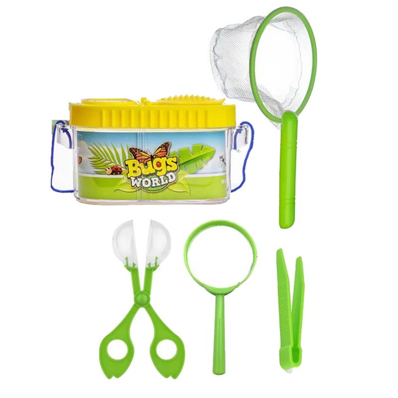 

Good-Children s Outdoor Insect Catching Tool Insect Observation Box Insect Catcher Collection Kit зелений