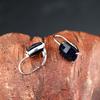 Renpin S925 Silver Handmade Faceted Amethyst Earrings for Women