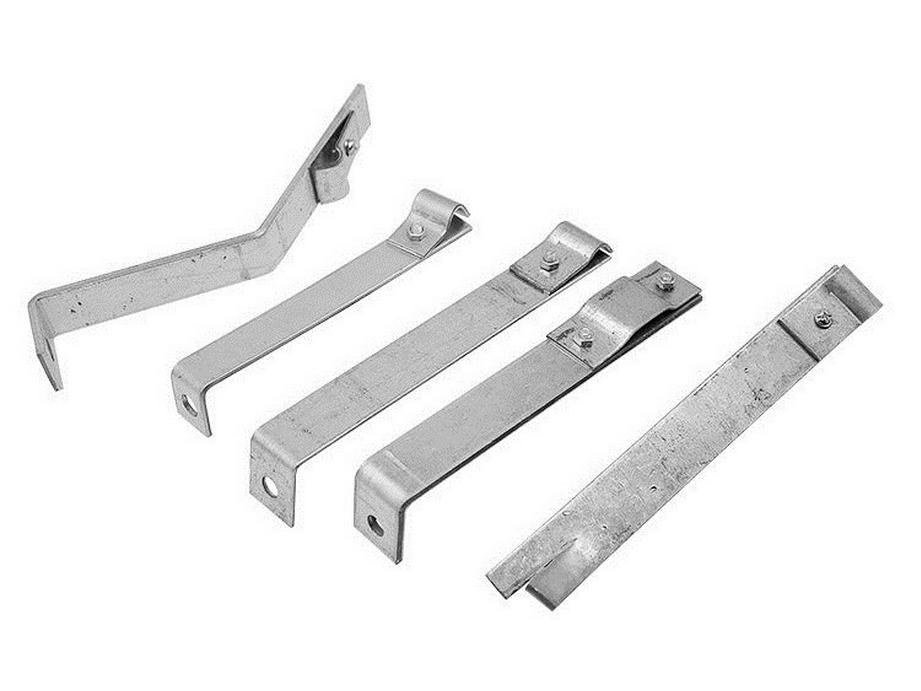 Galvanized L-Shaped Lightning Protection Bracket with Fishtail Clip