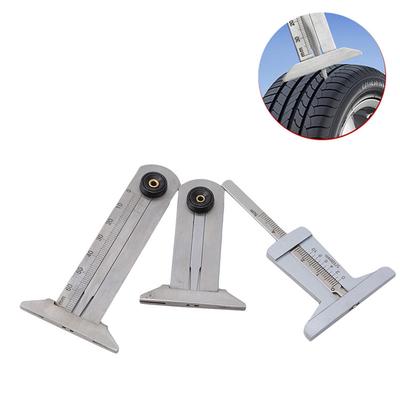Stainless Steel Tire Pattern Vernier Groove Depth Gauge Measurement Tool Tire Pattern Safety Ruler