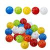 JNALFG Golf Practice Balls, Plastic Hollow Balls, Lightweight, Perforated, Training Balls, IndoorOutdoor Use, Home Practice, 50-Pack (5 Colors)