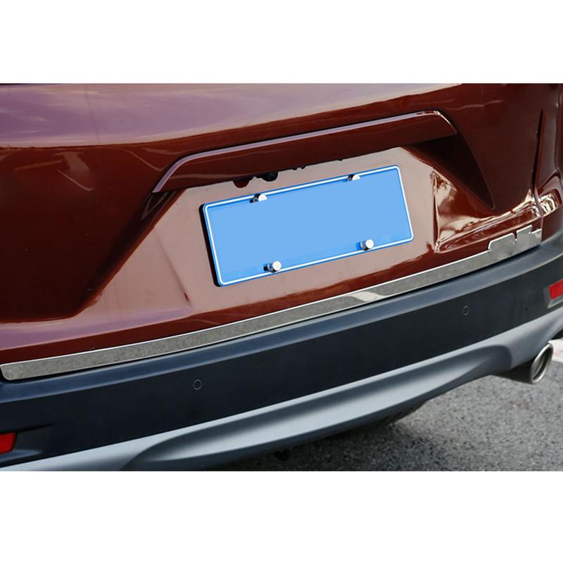 Cover Stainless Steel Rear Door Bottom Tailgate Frame Plate Trim Lamp Bumper Trunk For Honda CRV CR-V 2017 2018