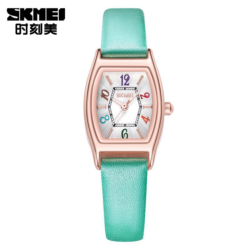 

Skmei diamond dial dopamine strap waterproof fashion exquisite small women s quartz watch зелений