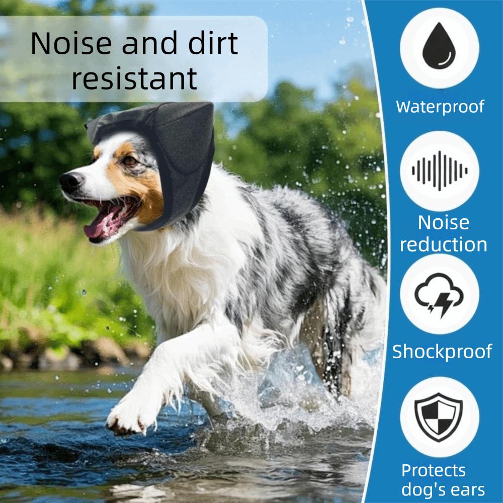 Breathable Dog Calming Earmuff Adjustable Noise Reduction Earmuffs Soundproof Dog Hood Bath Time