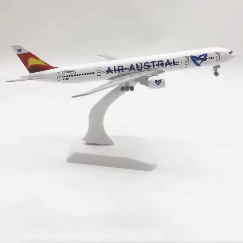 Flugzeugmodell im Maßstab 1:400, Boeing 777, Air Austral, 20 cm, Metall, Spielzeug für Kinder, Sammlerstück, Geschenk