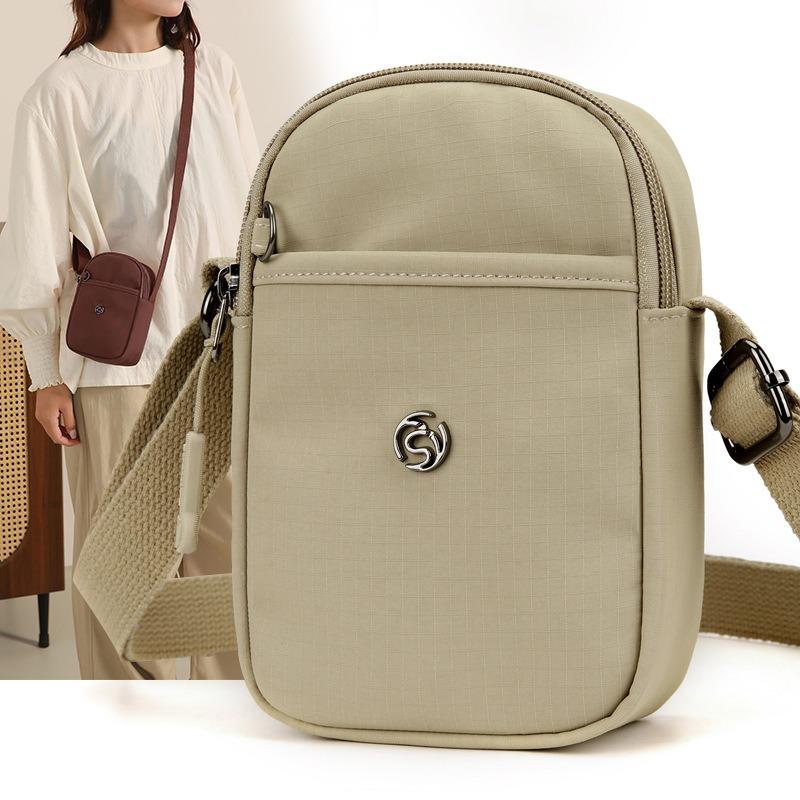 Damentasche Sommer neu einfarbig Nylontasche urban schlicht kleine Tasche lässig leicht Schulter Umhängetasche Damen