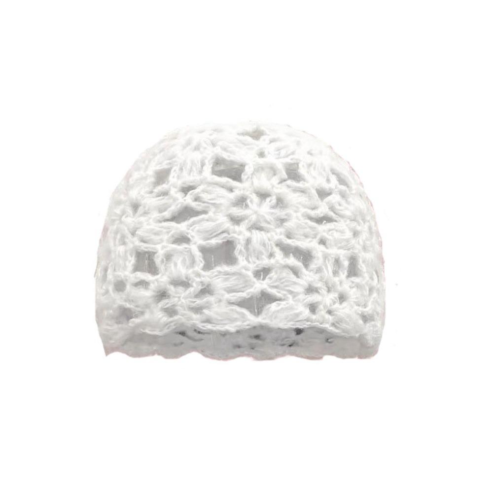 Hollow Knitted Pullover Hat Solid Color Beanies Cap Sweet Crochet Flower Hat  Girls