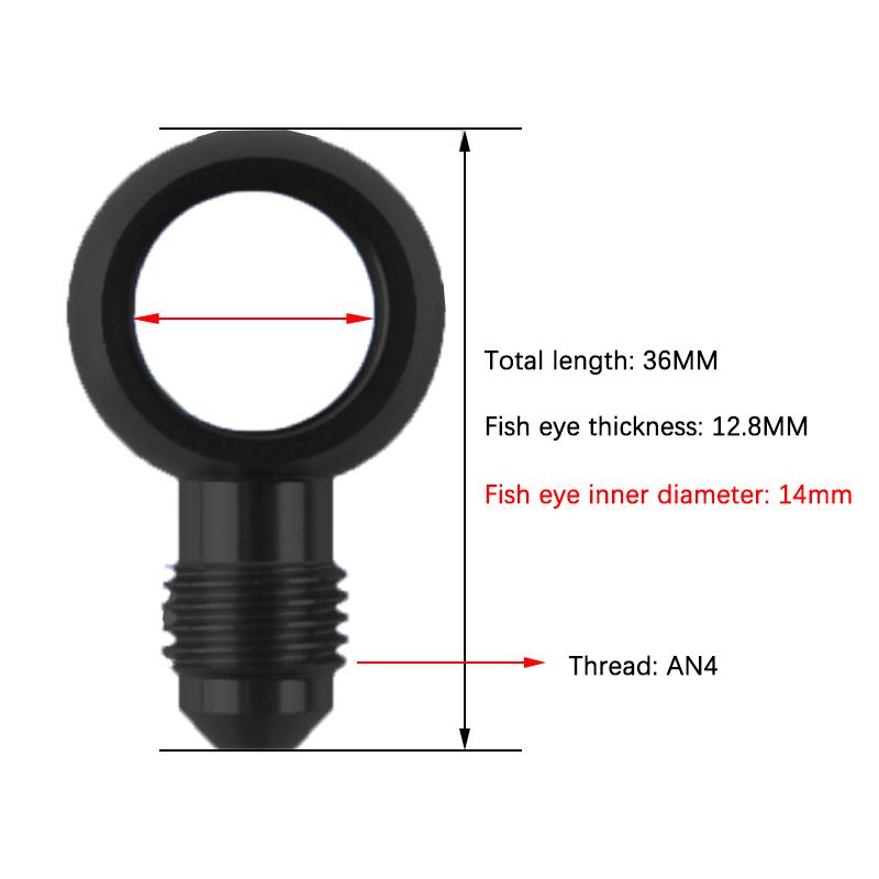 Automobile Modification Accessories Oil Pump Oil Supply Screw Aluminum Adaptor Bolt An3 An4 An6 An To 8-14Mm Brake Fitting