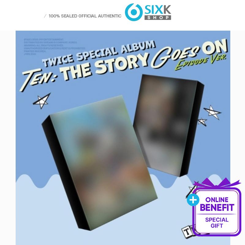 

[Предзаказ] СПЕЦИАЛЬНЫЙ АЛЬБОМ TWICE - [TEN]: История продолжается] ЭПИЗОД Вер. (+Онлайн-выгода) POB MUSICKOREA RANDOM