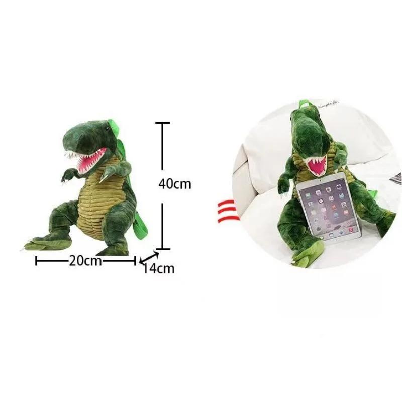 Tegneserie Dinosaur Plysj Ryggsekk Simulering Dyr Dukke Morsom Kosedyr Tyrannosaurus Rex Triceratops Stilig Plysjveske Telefonveske