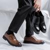 Men'S British Business Dress Leather Shoes Men'S Pointed Head Lace-Up Fashion Men'S Single Shoes 19981-R