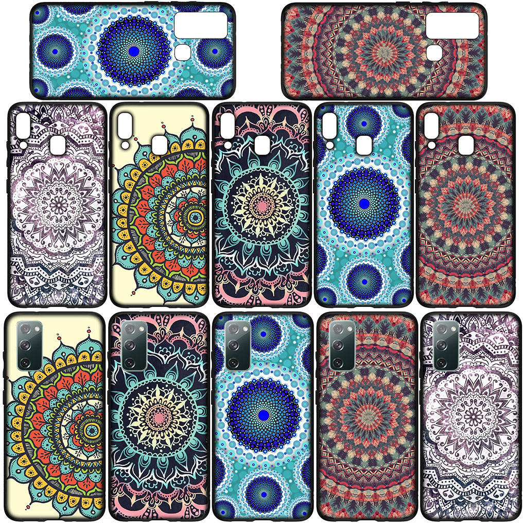 Etui na iPhone 16 15 Xiaomi Redmi Note 14 13 12 11 Pro Max 16e Samsung Galaxy S25 S24 S23 Moto OPPO Huawei Wzór Kwiatowy Paisley Mandala Tekstura Etui na Telefon