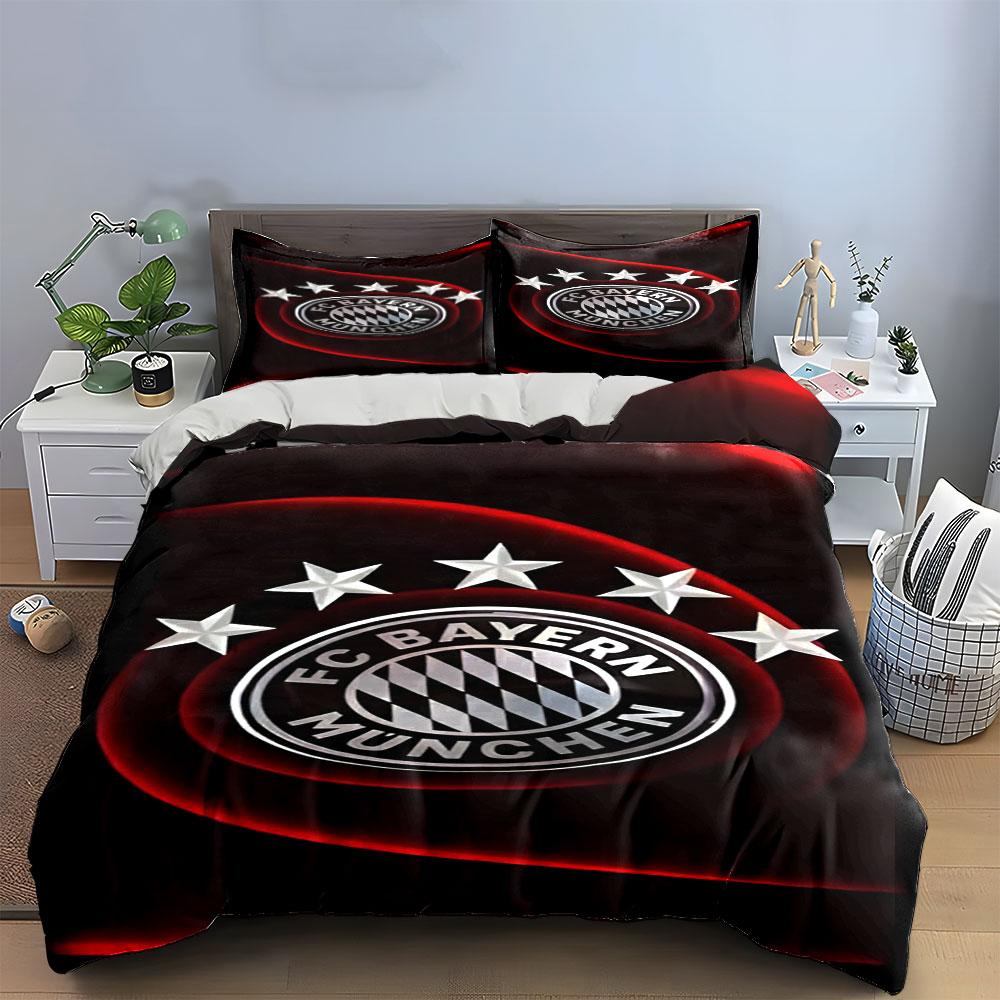 FC Bayern Munich Logo. Bedding Sets Duvet Cover Sets Duvet Covers Pillowcases(1 * Duvet Cover 2 * Pillowcases Without Duvet Insert)