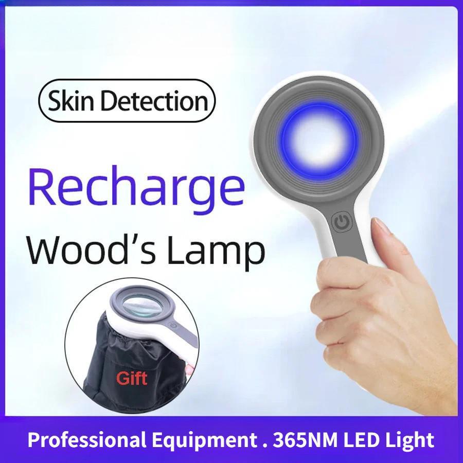 Rechargeable Wood's Lamp Skin Examination Test Medical Diagnostic Analyzer Machine Personal Beauty Care Ultraviolet Lamp