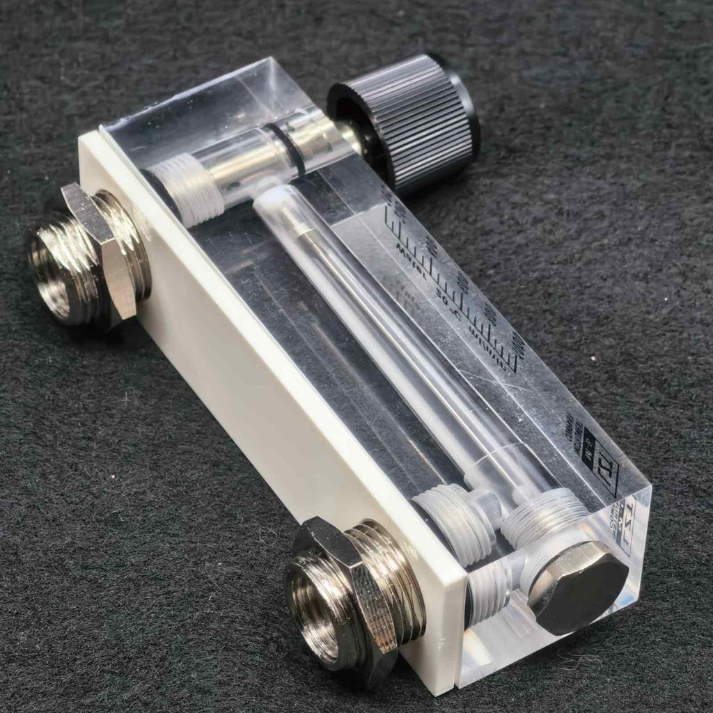 LZT-6T 0.1-100LPM 10-500ml/min Gas Flowmeter Air Flow Meter 1/4" BSP Female Square Panel Type Rotameter