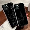 Sexy Line Art Lover Couple Kiss Case For Apple iPhone 17 16 15 14 13 12 11 Pro Max 16 Plus 16E 17Air 17Pro Phone Cover Silicone