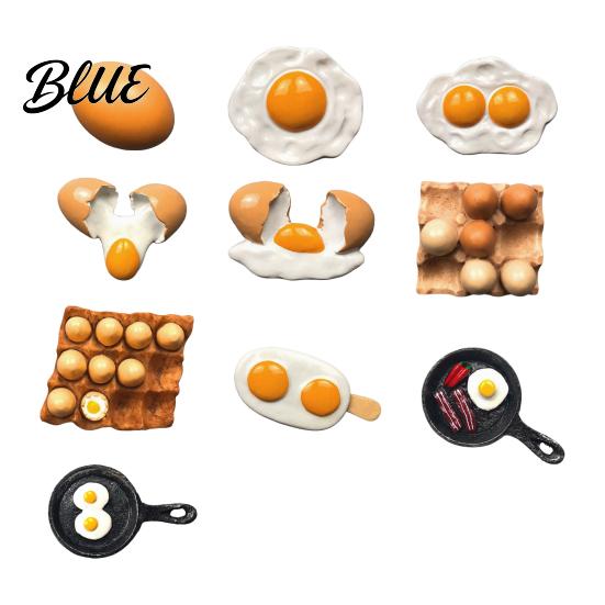 Egg Design Magnet Kitchen Decoration Magnet 3D Resin Simulated Refrigerator Decorative Fridge Memo Notes Photo Holder for Home Office