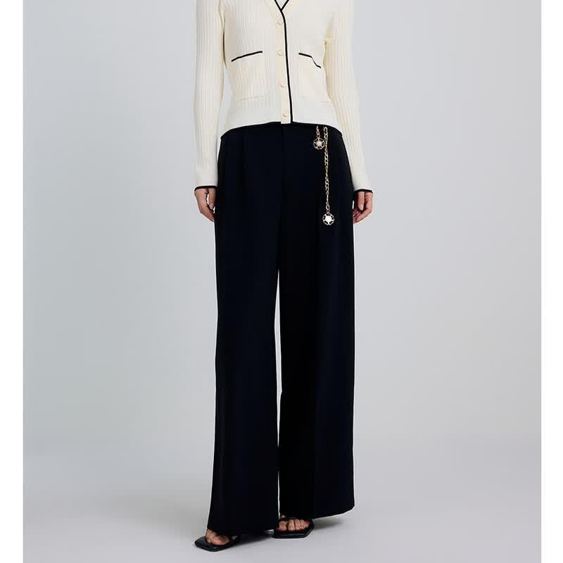 Gaojin Women s Fashion Straight Wide-Leg Casual Pants M
