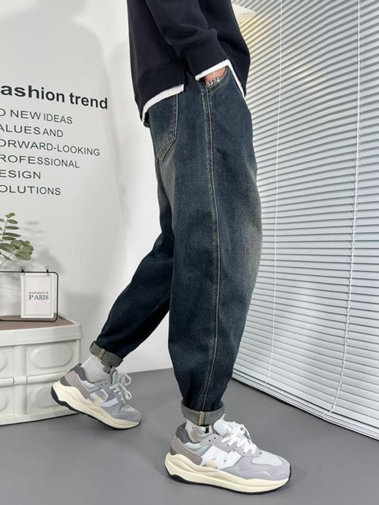 Jeans retrò estivi da ragazzo 2024 larghi affusolati