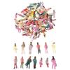 10/100pcs 1:30 1:100 1:200 Scale Passengers Stand/Sit People Model Different Poses Simulation Doll