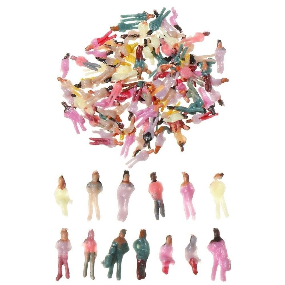 10/100pcs 1:30 1:100 1:200 Scale Passengers Stand/Sit People Model Different Poses Simulation Doll