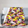 Camo Camouflage Blanket Flannel Winter Portable Lightweight Throw Blanket for Bed Travel Bedspreads