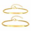 Free Custom Heart Chain Bracelet for Men Women Couple,Personalized Figaro Box Chain Wristband,Gift for Sister Husband Wife Mom