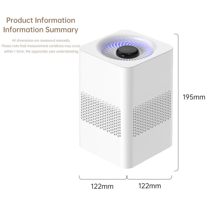USB Air Purifier with Negative Ion, Formaldehyde and Odor Removal, Indoor Deodorization.