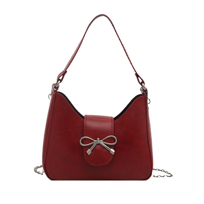 2025 New High-end Shoulder Armpit Bag Niche Aesthetic Temperament Women's Bag Trend Chain Messenger Bag Handbag