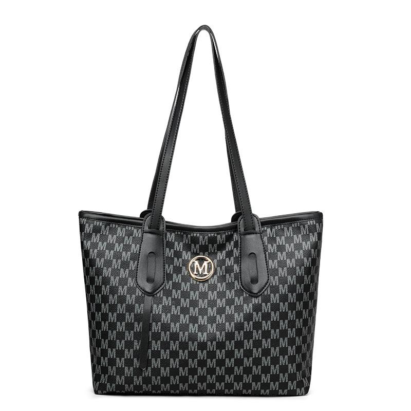 New Simple Fashion Retro Printing Large Capacity Women's Shoulder Bag Casual Versatile Portable Tote Bag